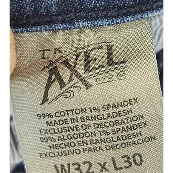 TK Axel Slim Boots Stretched Men's Jeans 32x30 - Picture 8 of 10